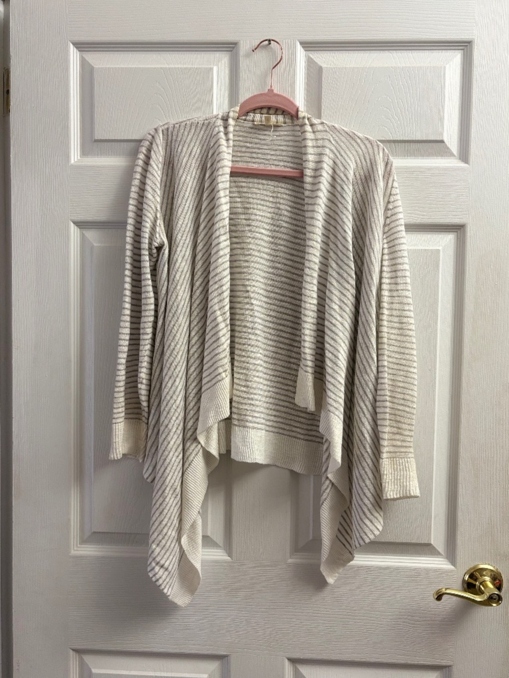 Women's Eileen Fisher Knit Striped Flowy Open Front Cardigan